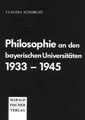 Titelblatt "Philosophie an den bayerischen Universitäten..."