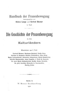 Cover "Handbuch der 								Frauenbewegung"