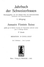 Cover "Jahrbuch der Schweizerfrauen"